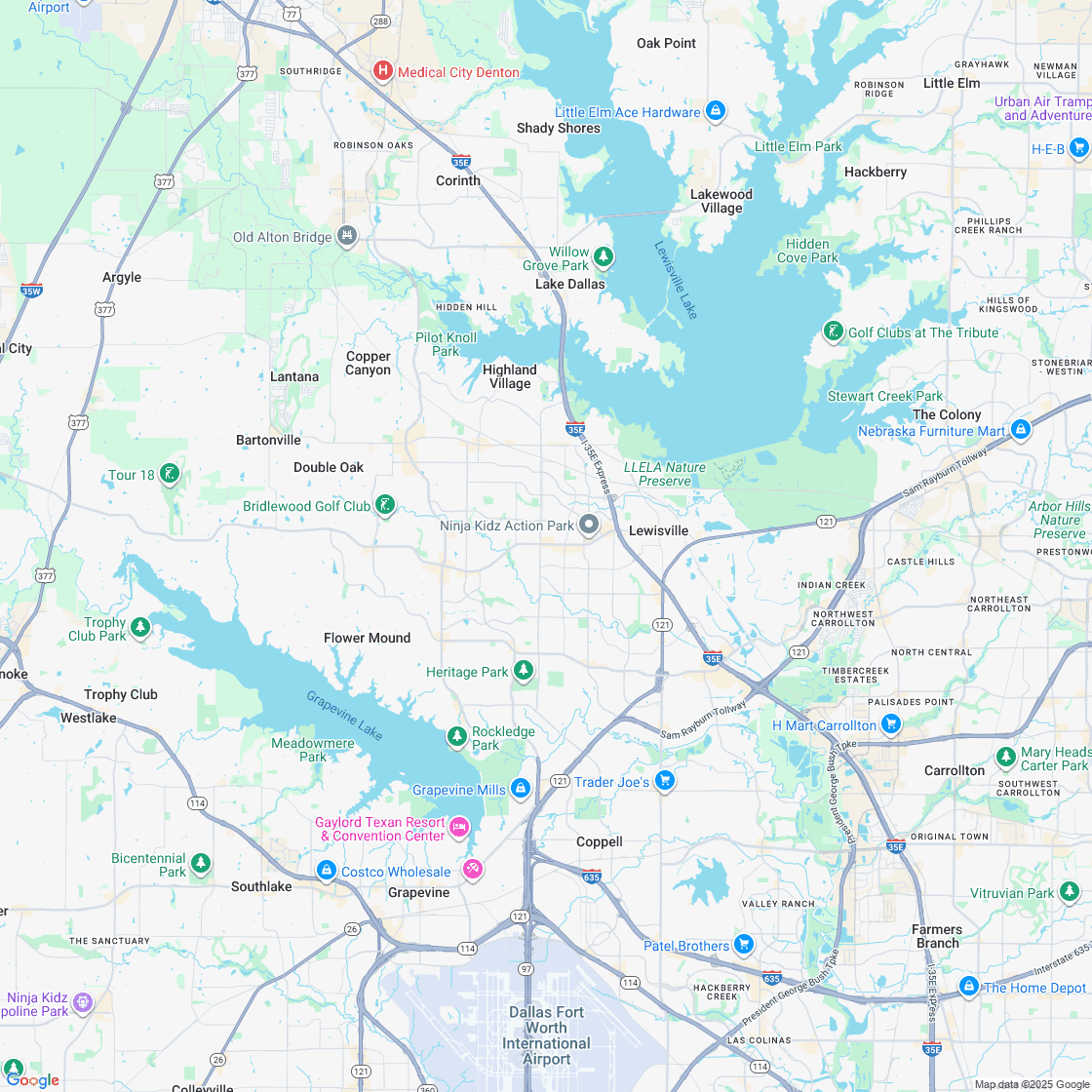 Google map showing store location