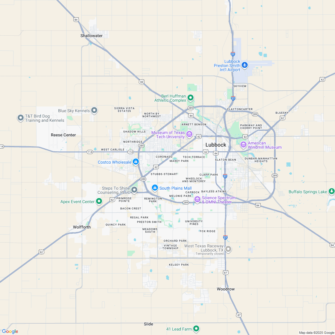 Google map showing store location
