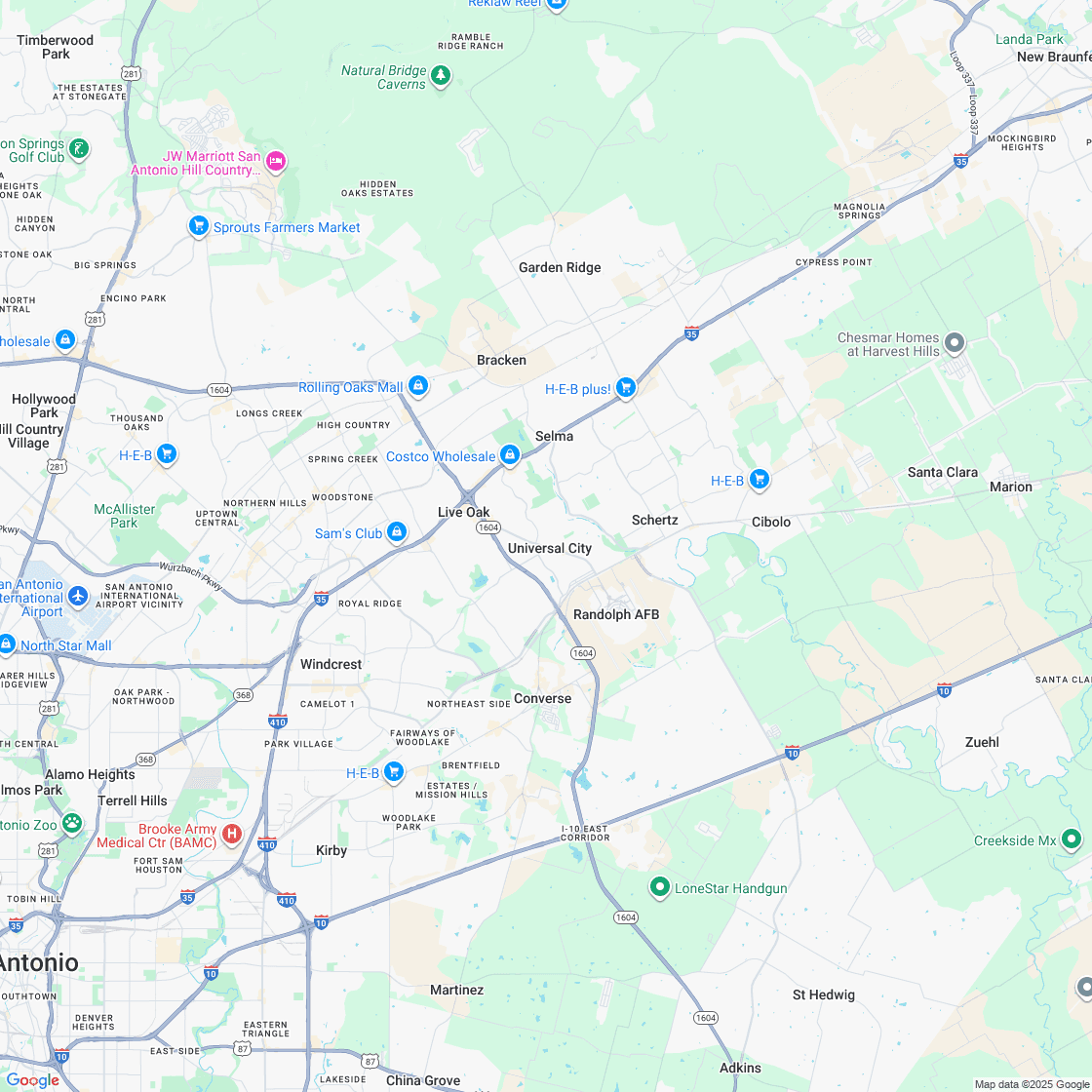 Google map showing store location