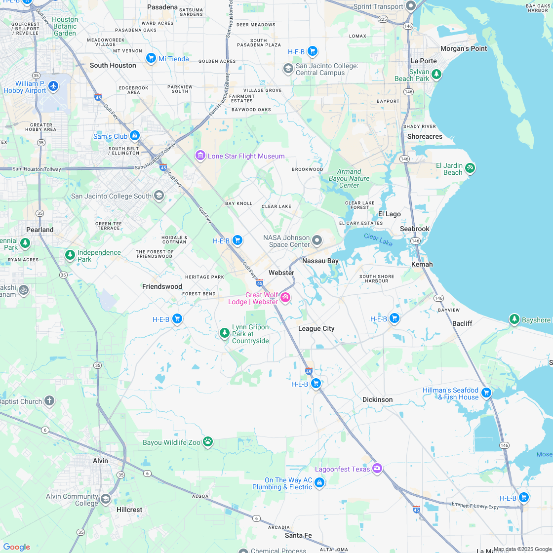Google map showing store location