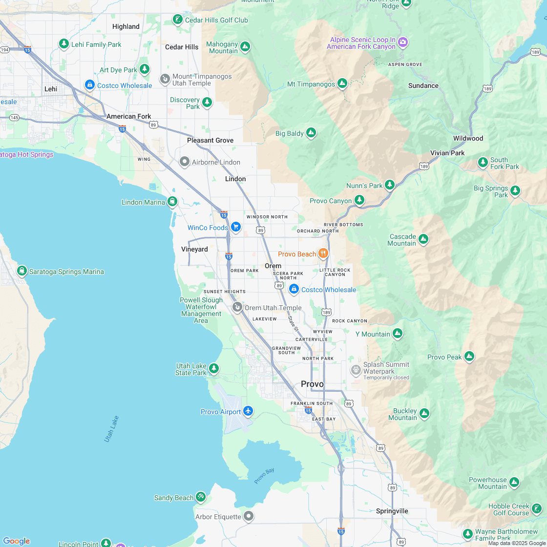Google map showing store location