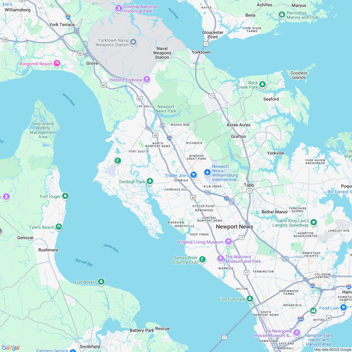 Google map showing store location