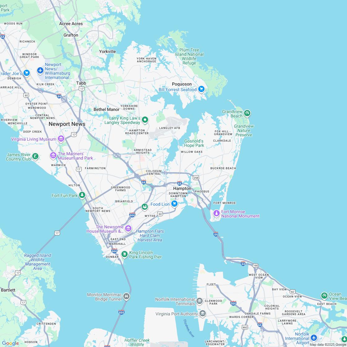 Google map showing store location