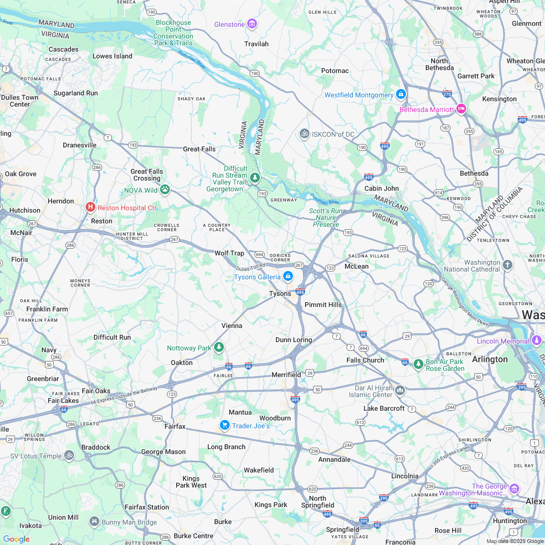 Google map showing store location