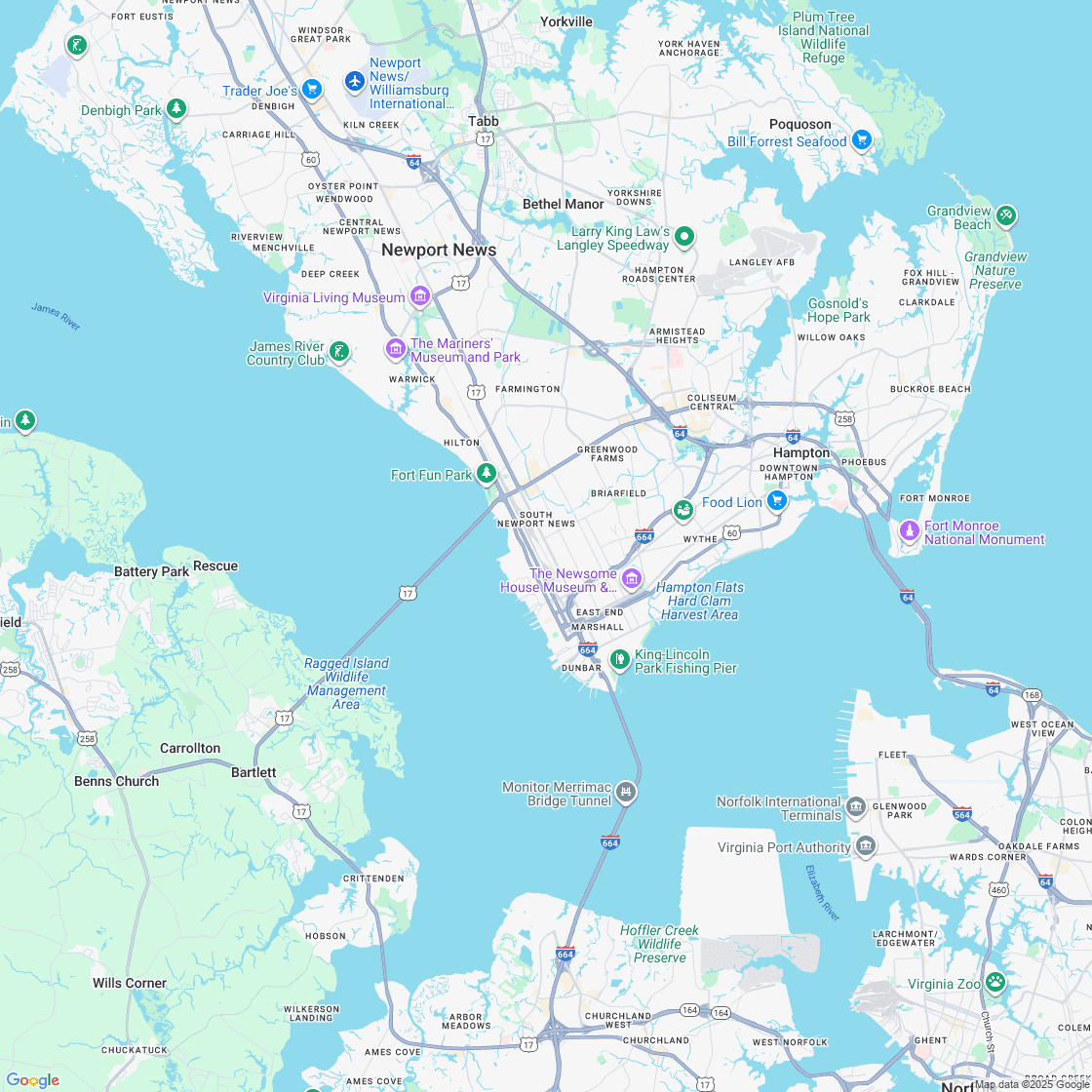 Google map showing store location