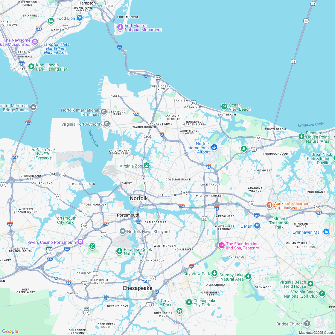 Google map showing store location