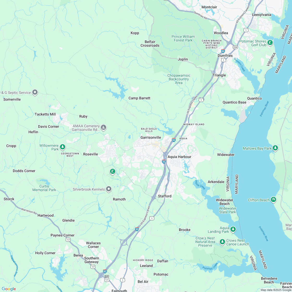 Google map showing store location