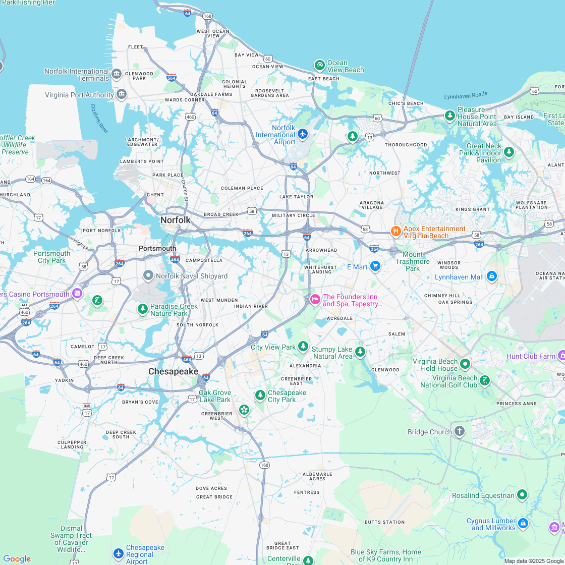 Google map showing store location