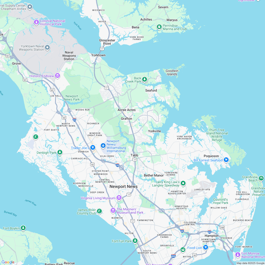 Google map showing store location