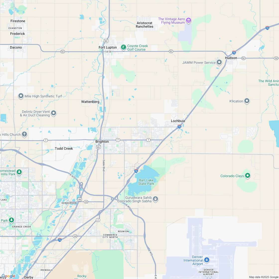 Google map showing store location