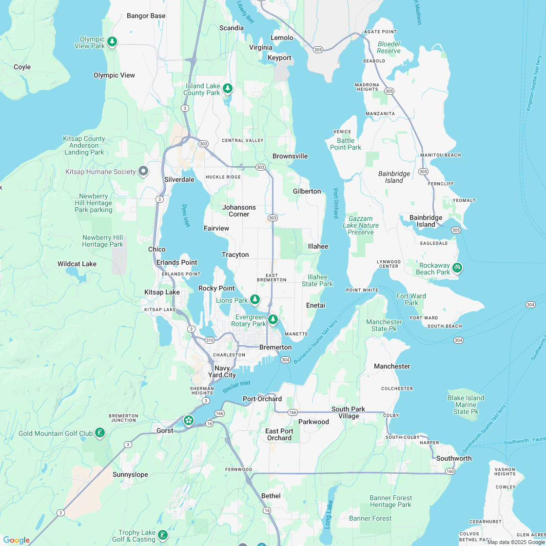 Google map showing store location