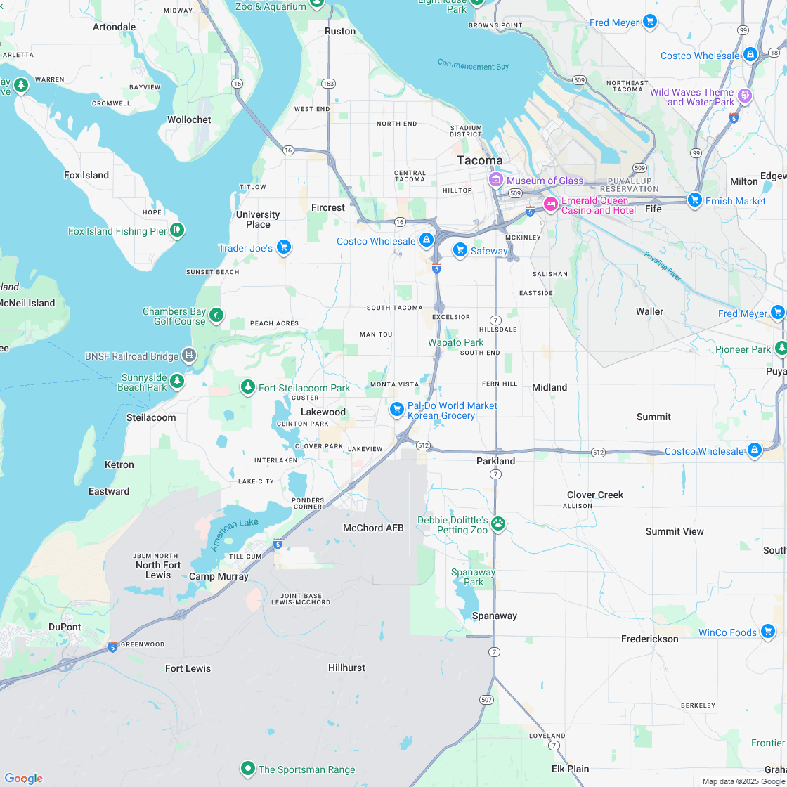 Google map showing store location