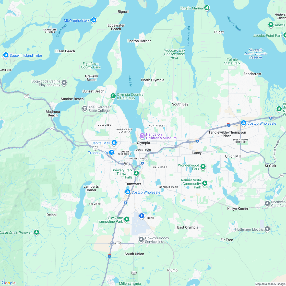 Google map showing store location