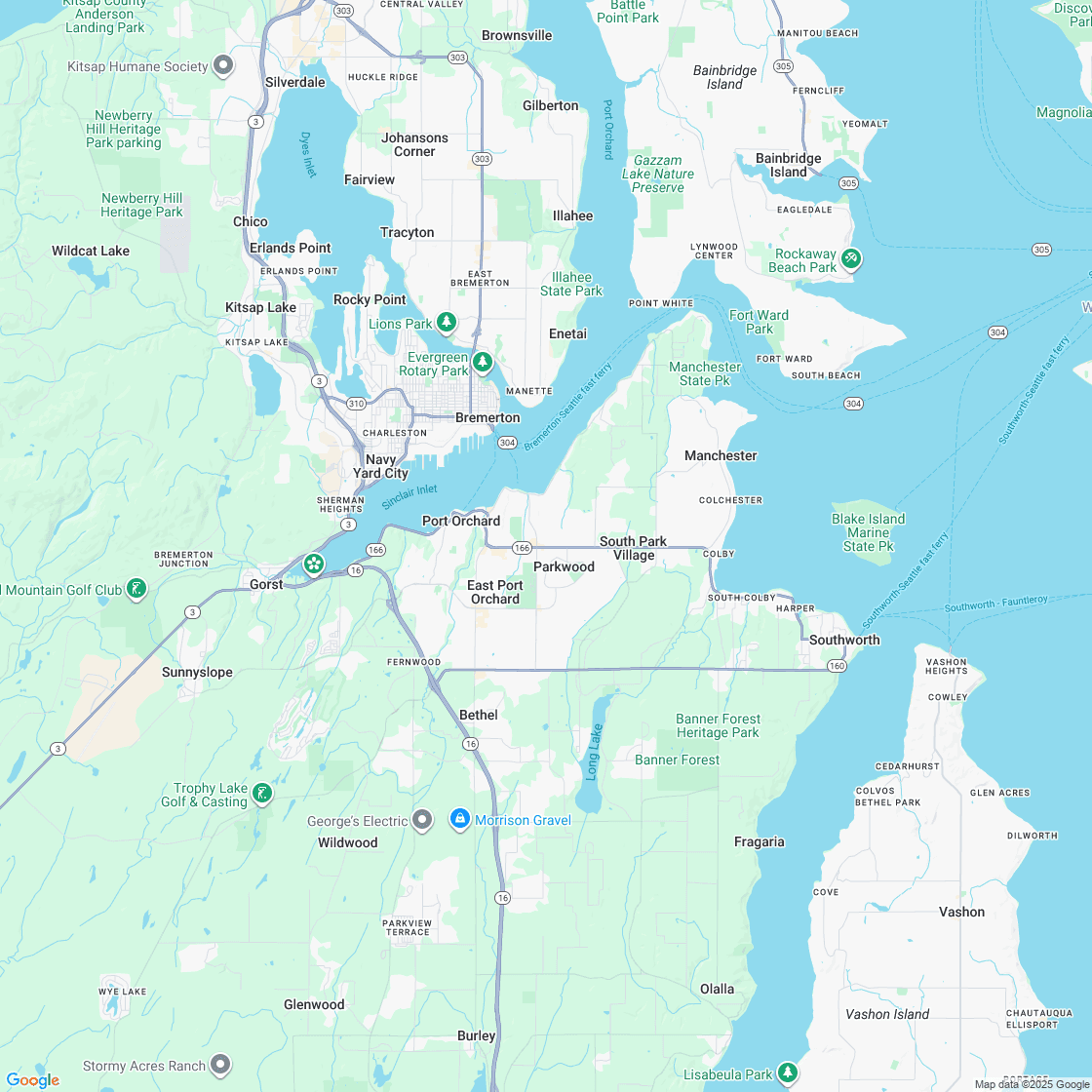 Google map showing store location