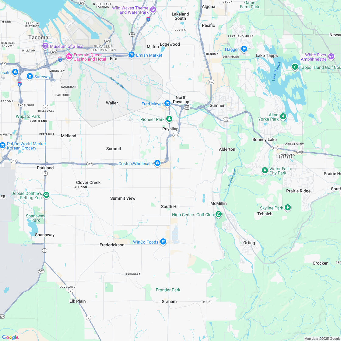 Google map showing store location