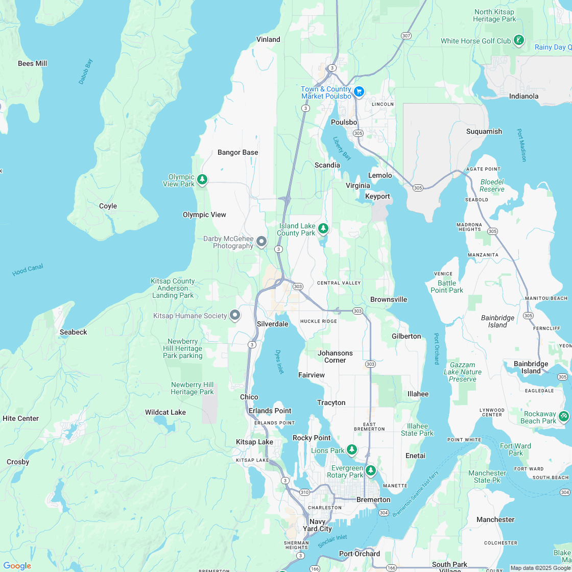 Google map showing store location