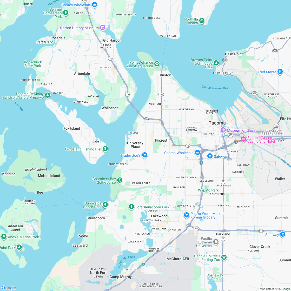 Google map showing store location