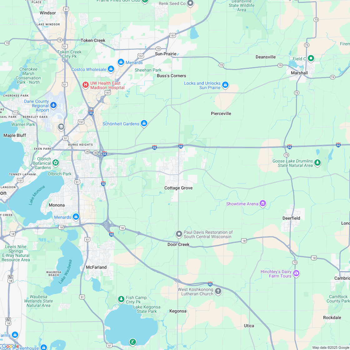 Google map showing store location