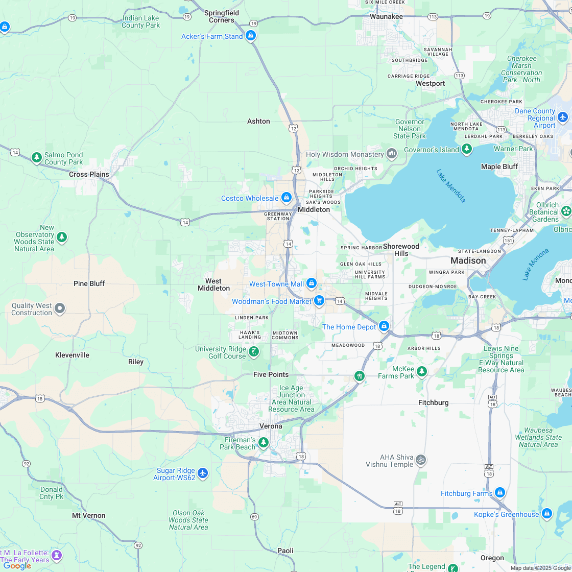 Google map showing store location