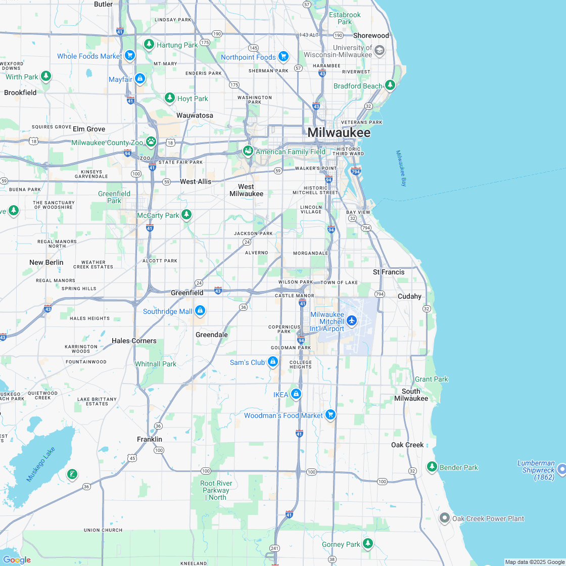 Google map showing store location