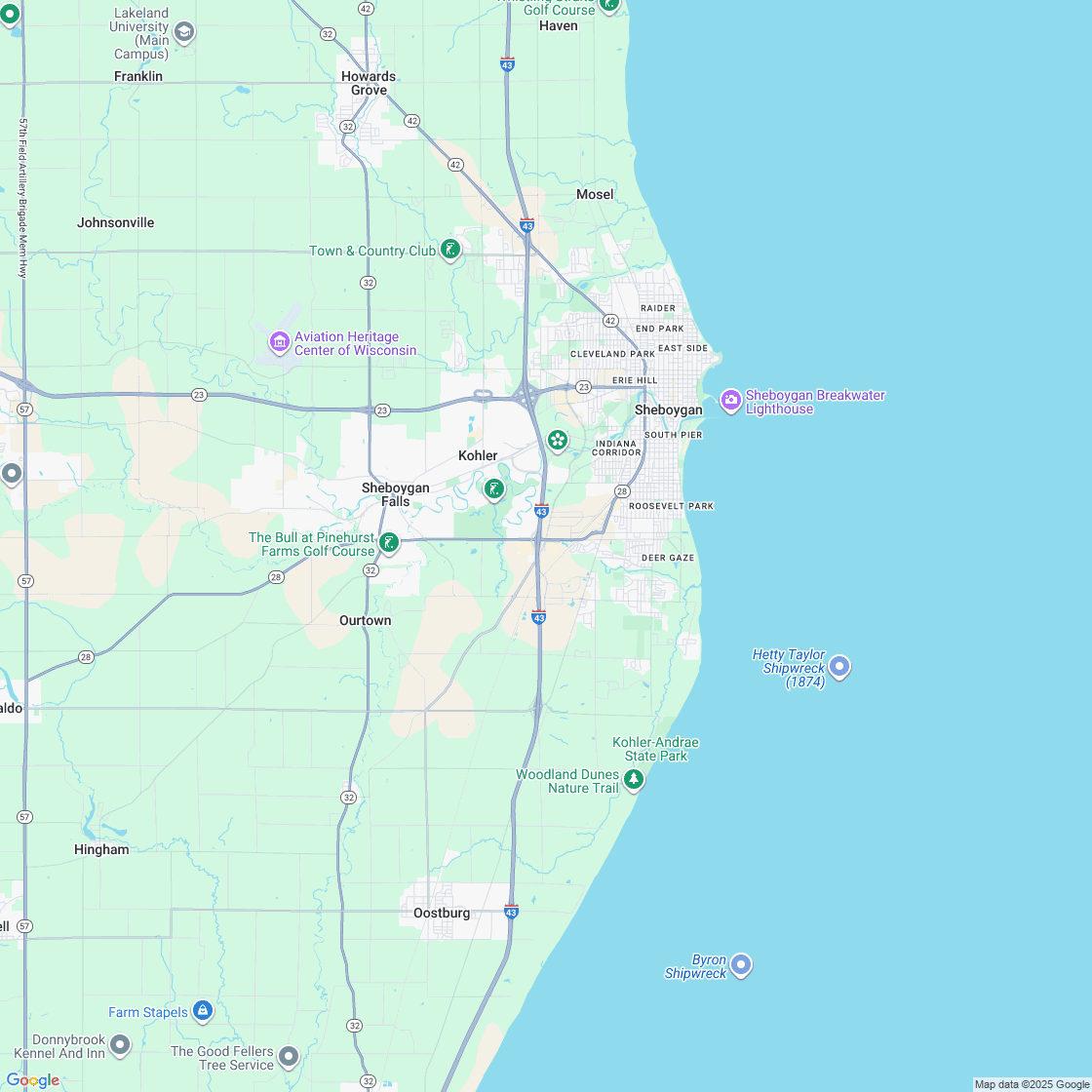 Google map showing store location