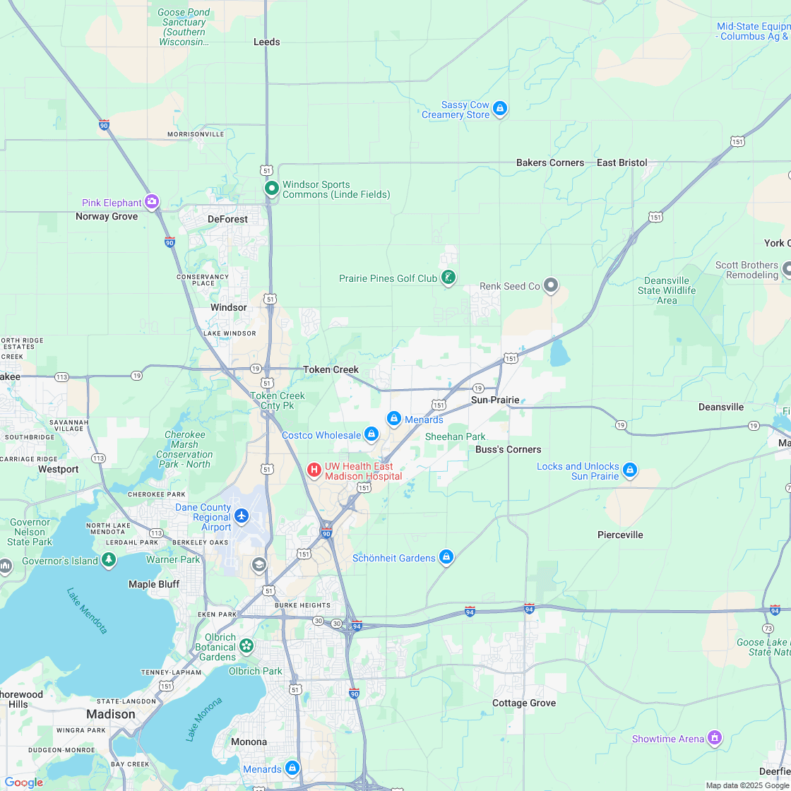 Google map showing store location