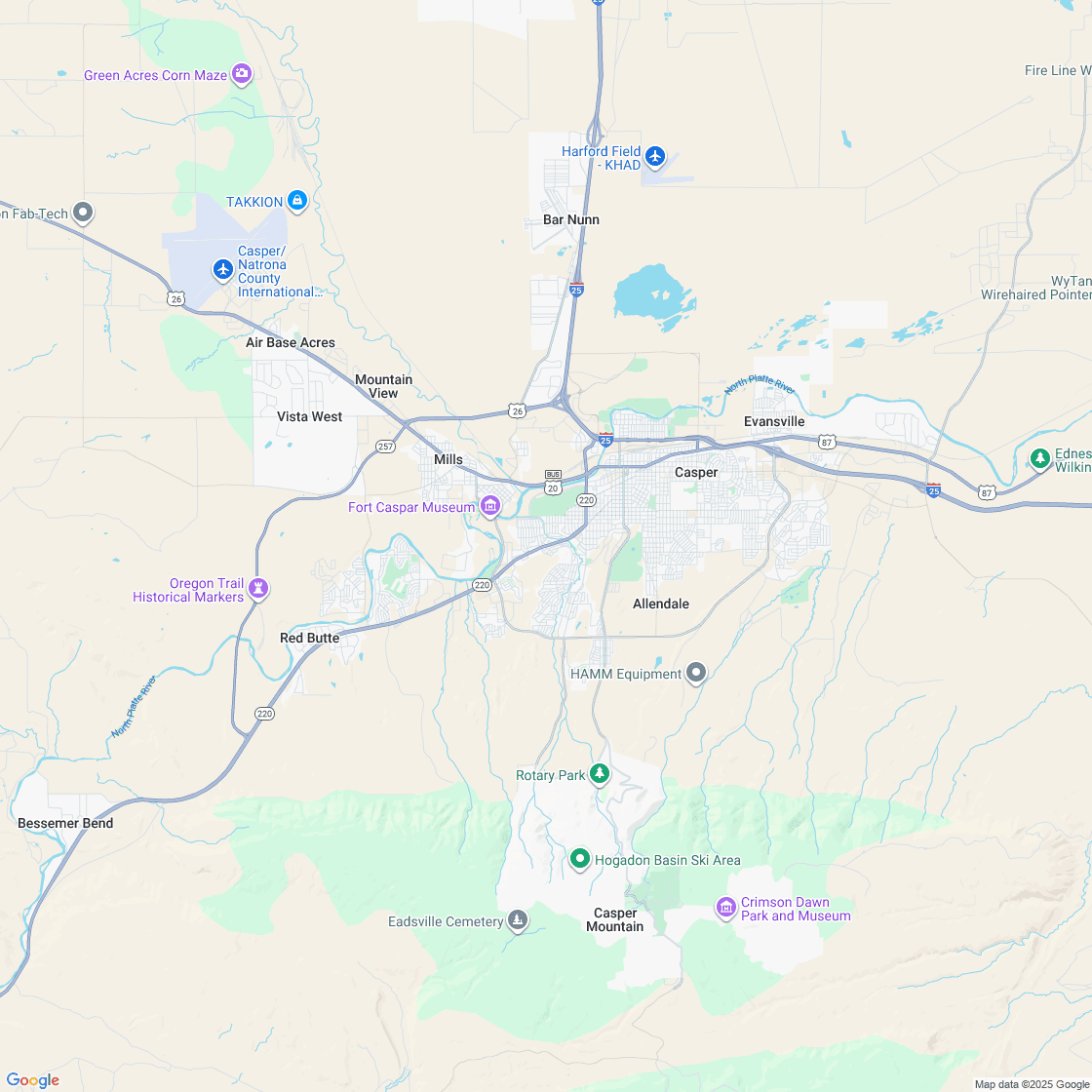 Google map showing store location