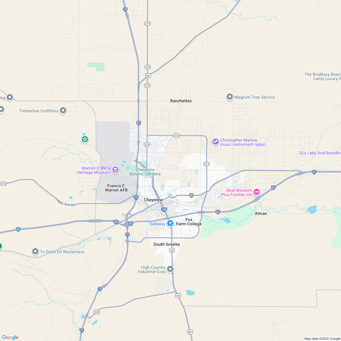 Google map showing store location