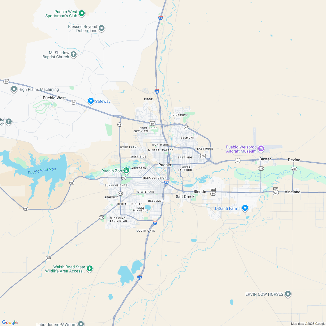 Google map showing store location