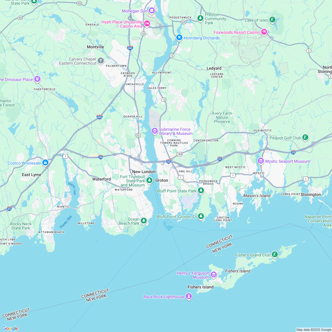 Google map showing store location