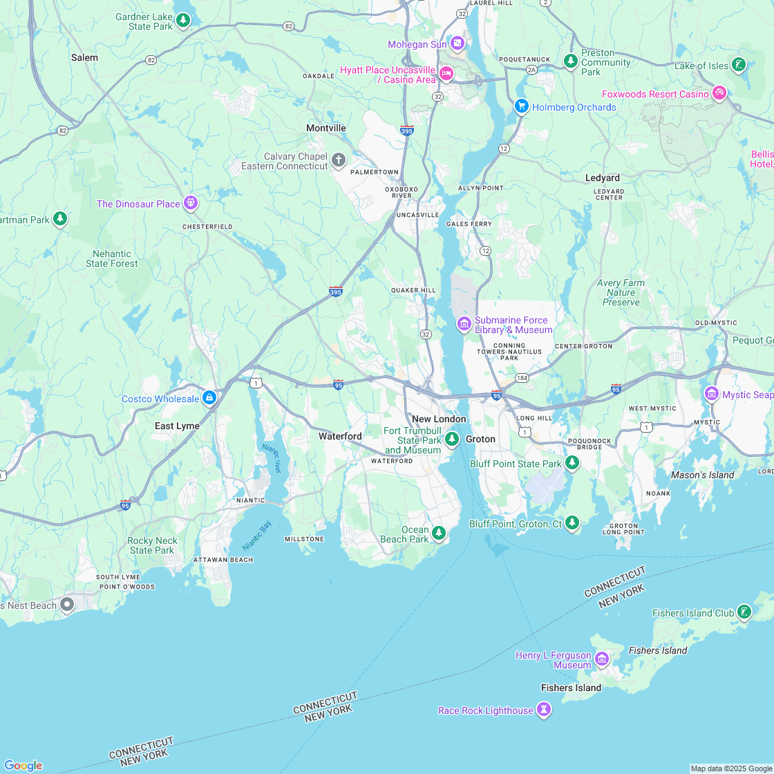 Google map showing store location