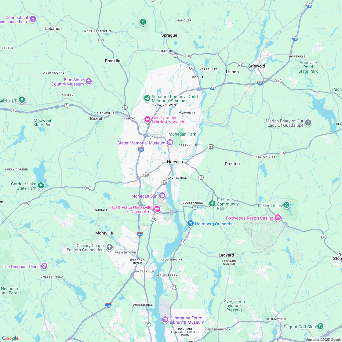 Google map showing store location