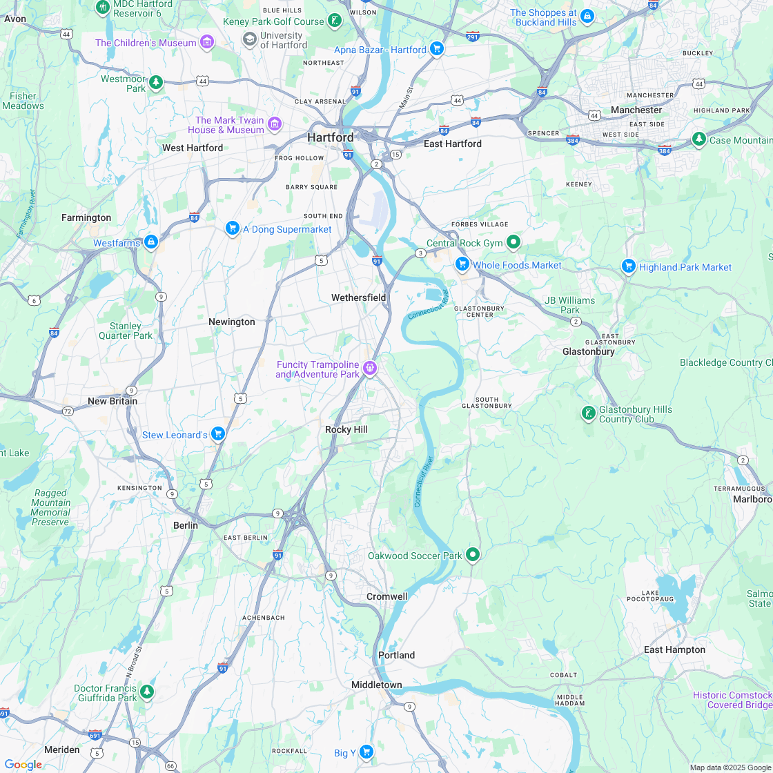 Google map showing store location