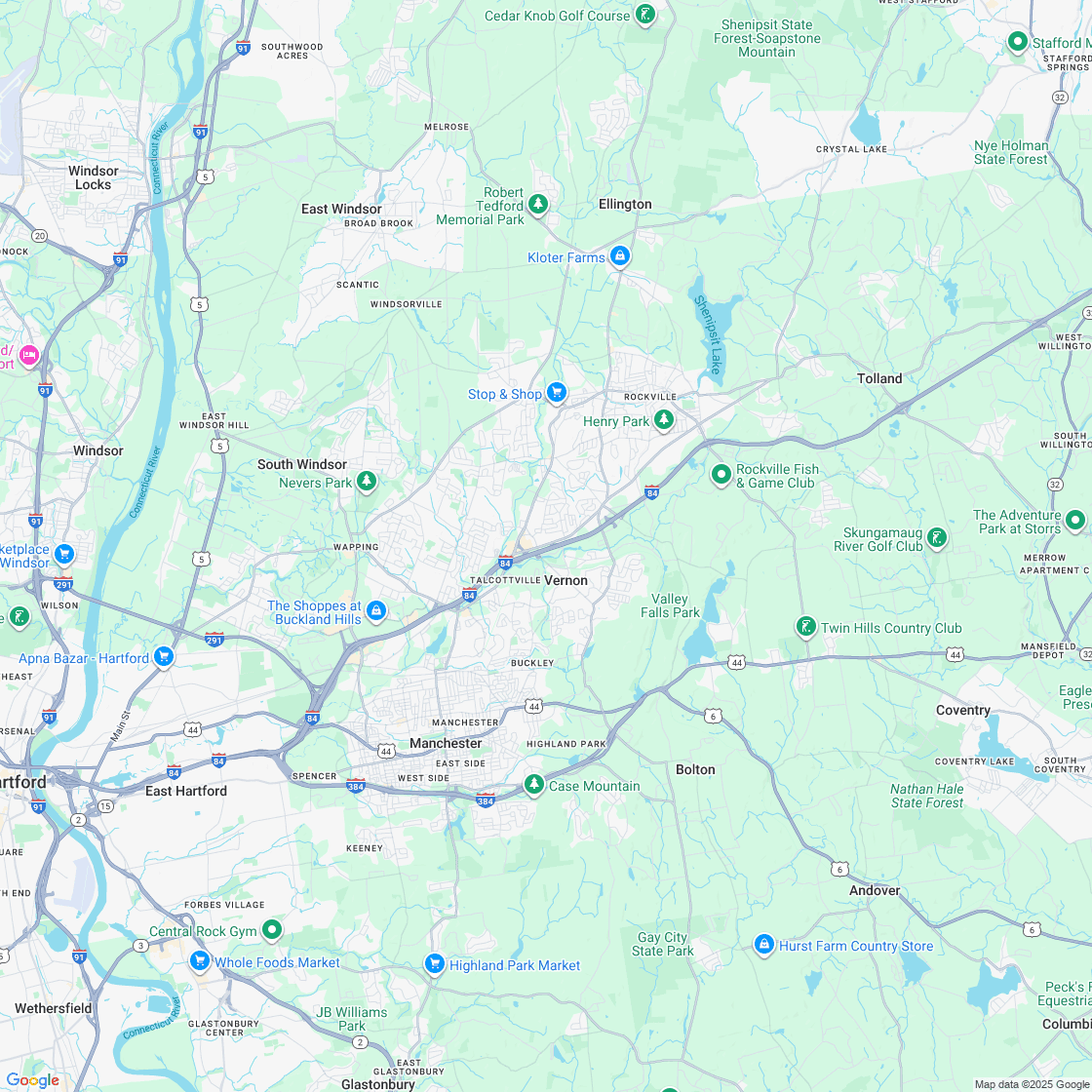 Google map showing store location