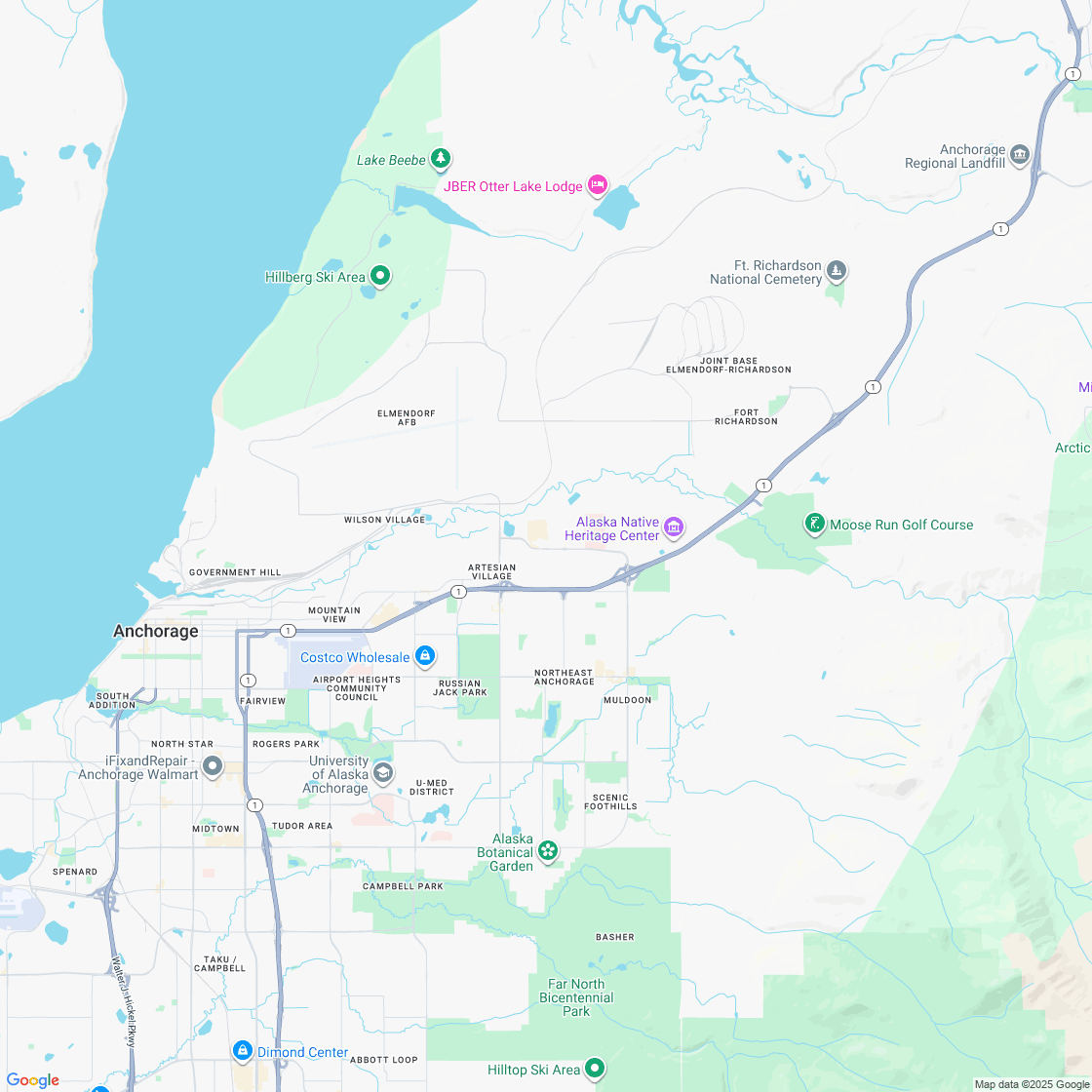 Google map showing store location