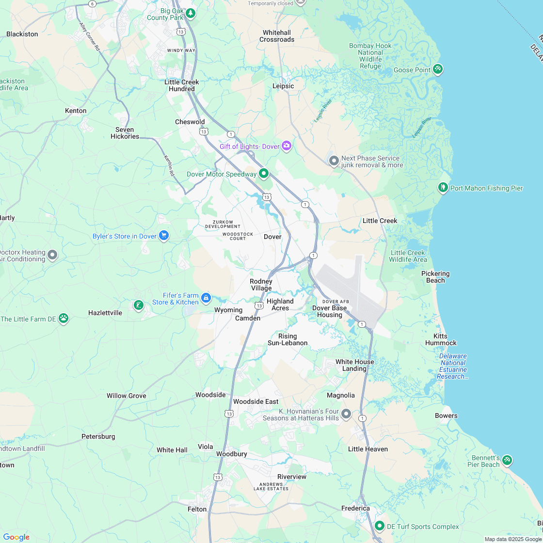 Google map showing store location