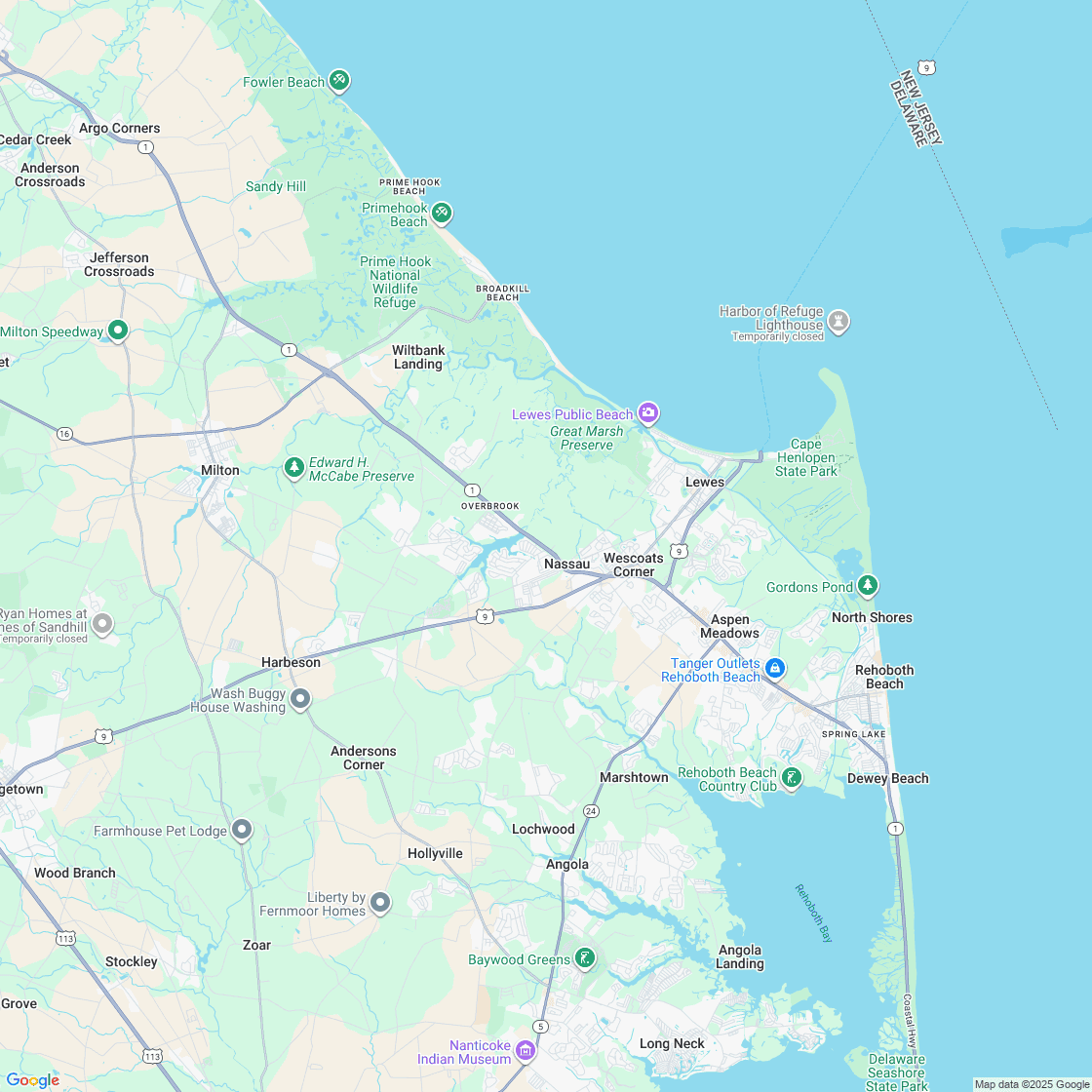 Google map showing store location