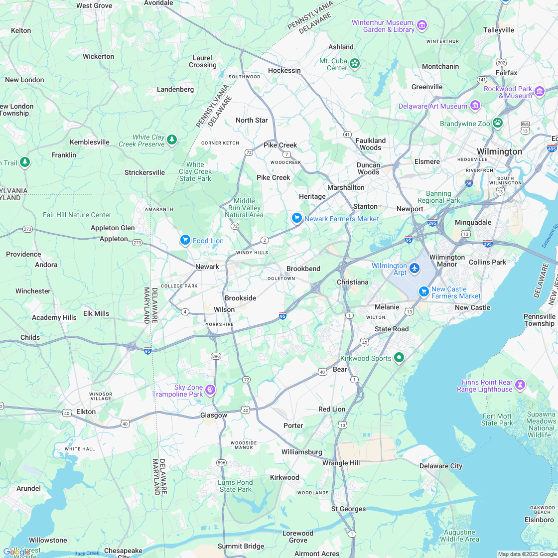 Google map showing store location