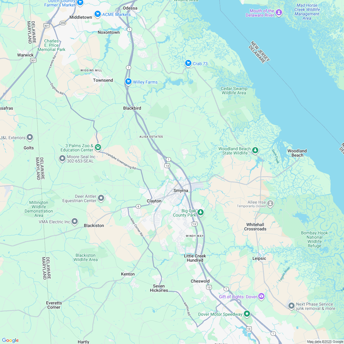 Google map showing store location