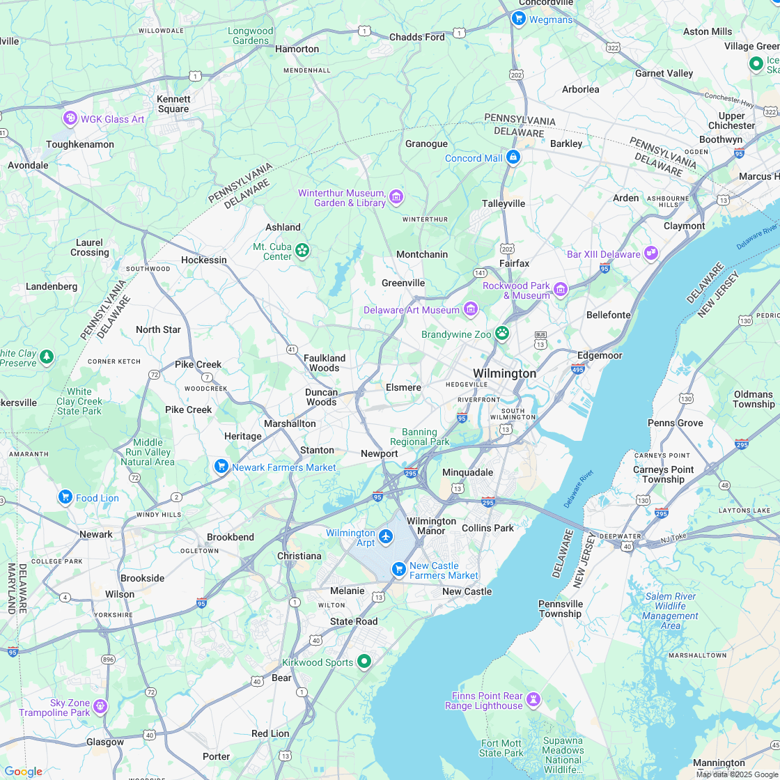 Google map showing store location