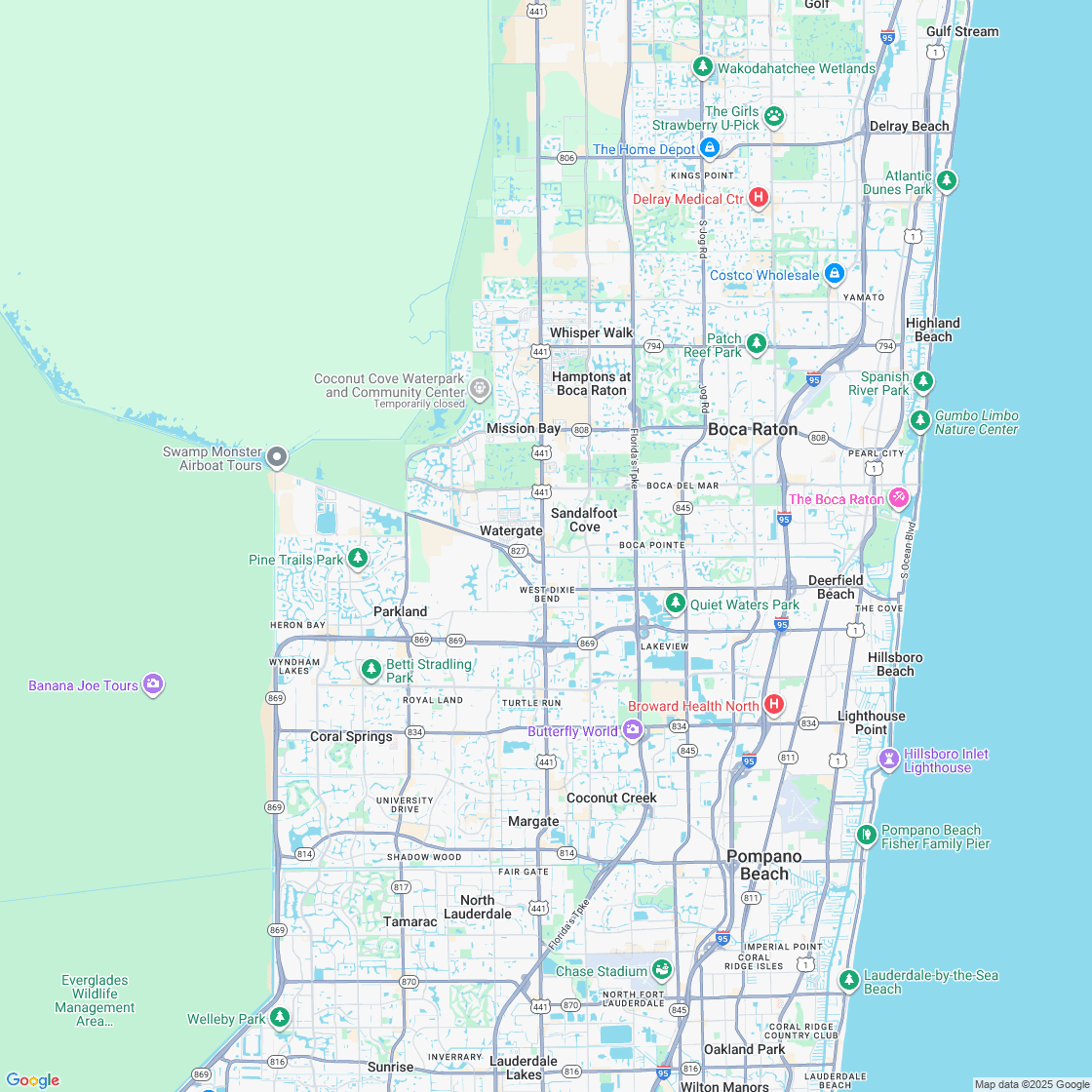 Google map showing store location